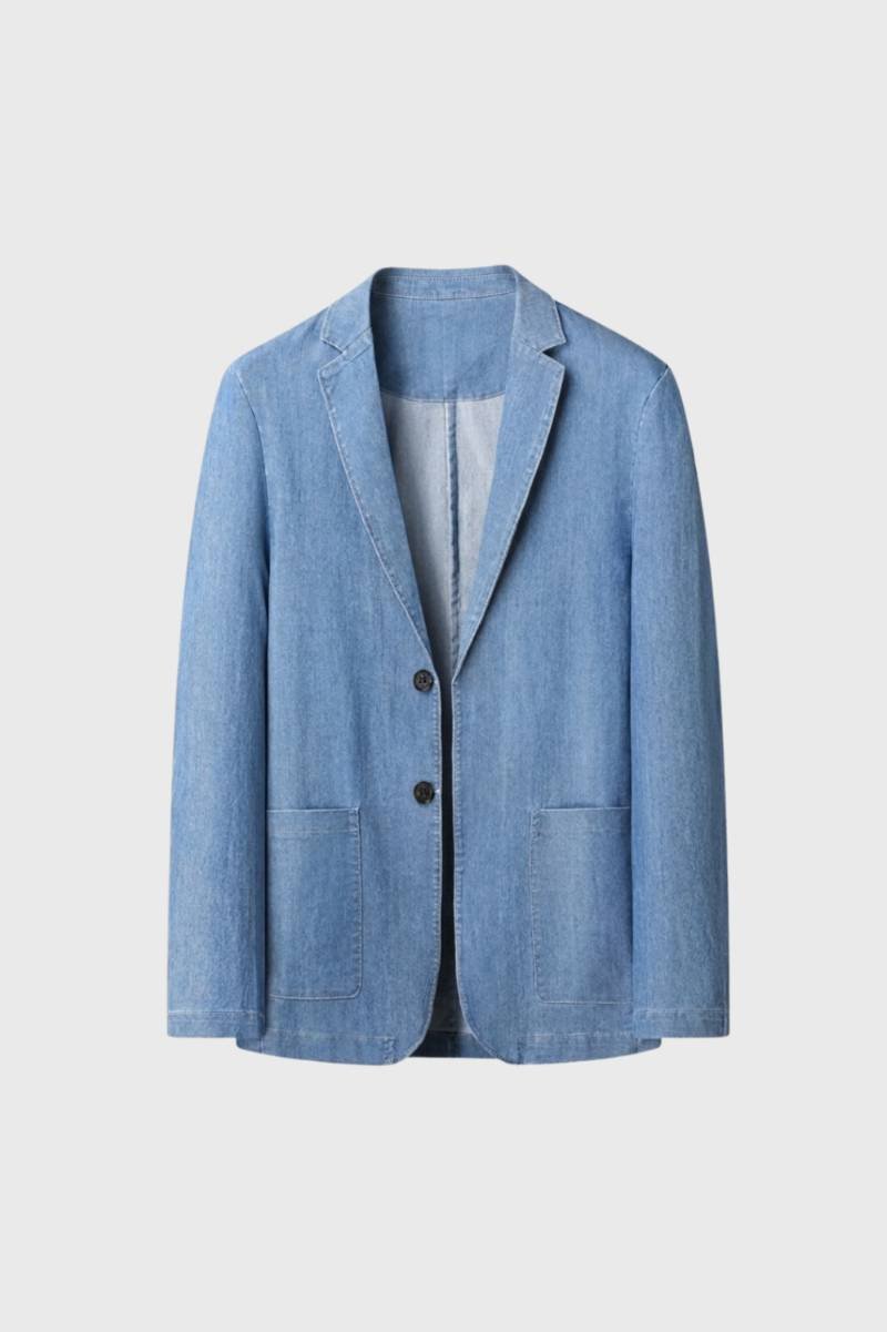 Blazer Men - Relaxed Fit Two Button | Smart Casual — Light Blue