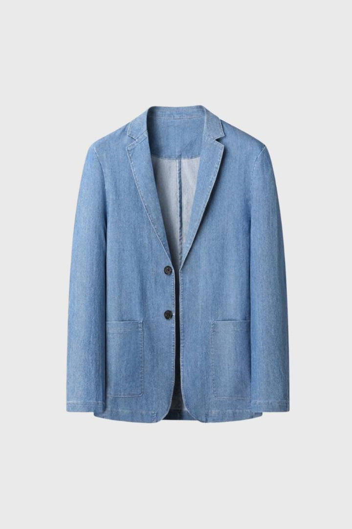 Blazer Men - Relaxed Fit Two Button | Smart Casual — Light Blue