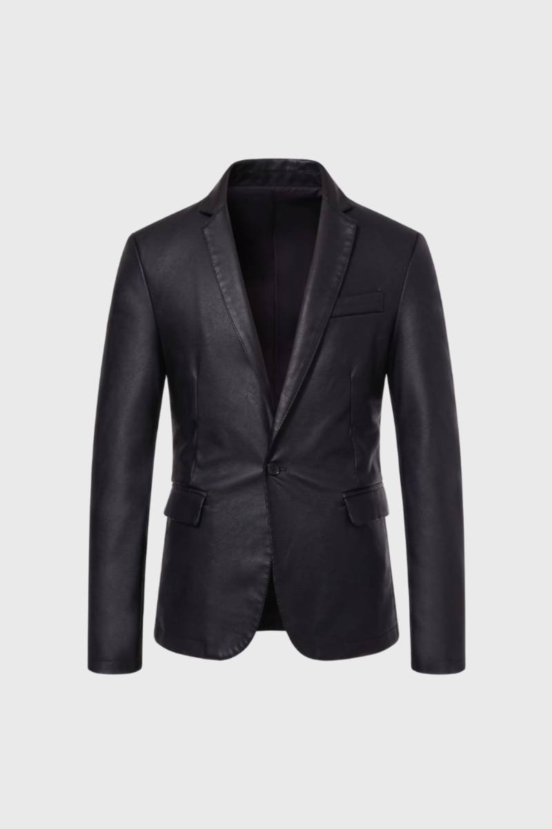 Blazer Men - Slim Fit Single Button | Smart Casual — Black