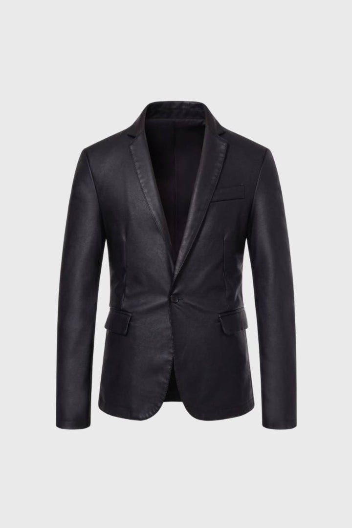 Blazer Men - Slim Fit Single Button | Smart Casual — Black