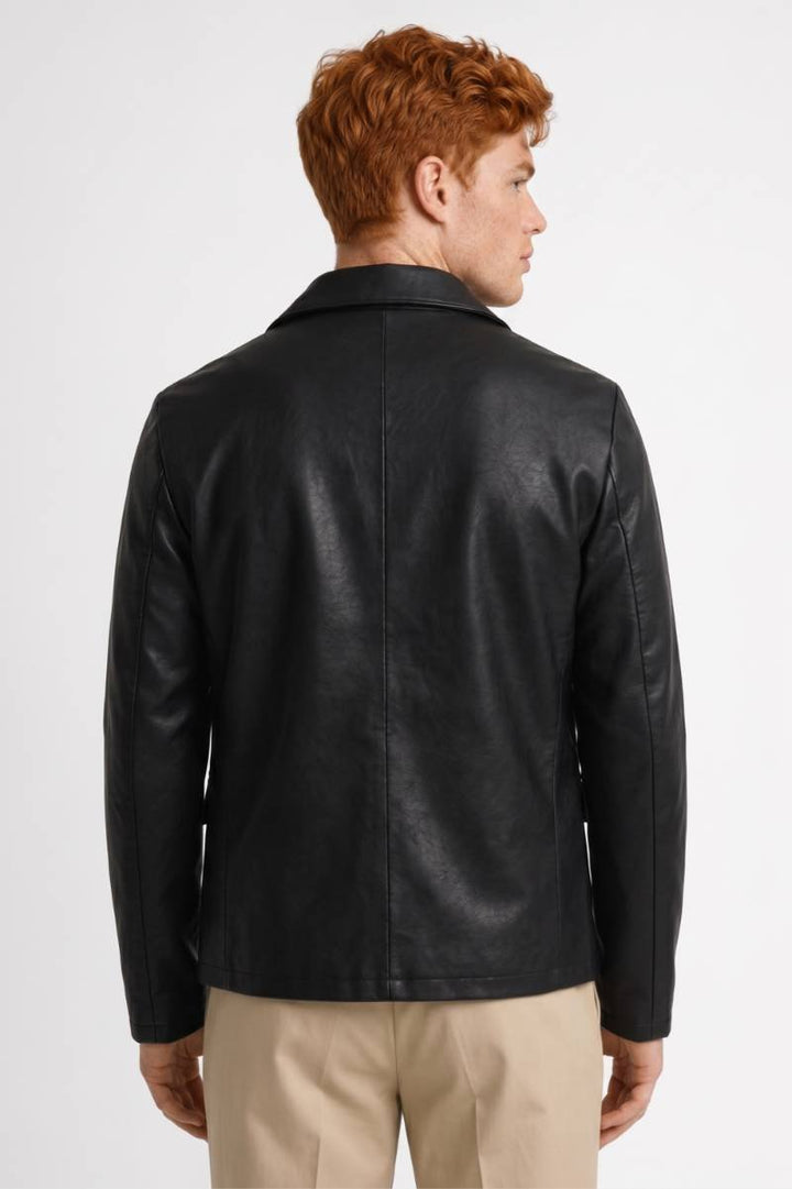 Blazer Men - Slim Fit Single Button | Smart Casual — Black