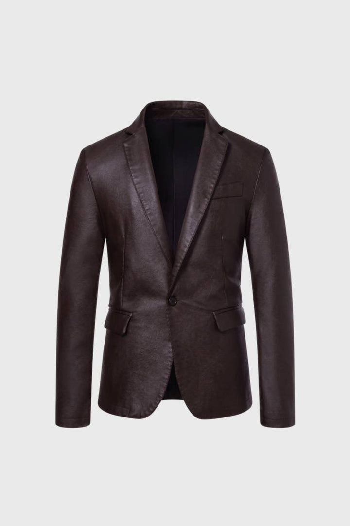 Blazer Men - Slim Fit Single Button | Smart Casual — Brown