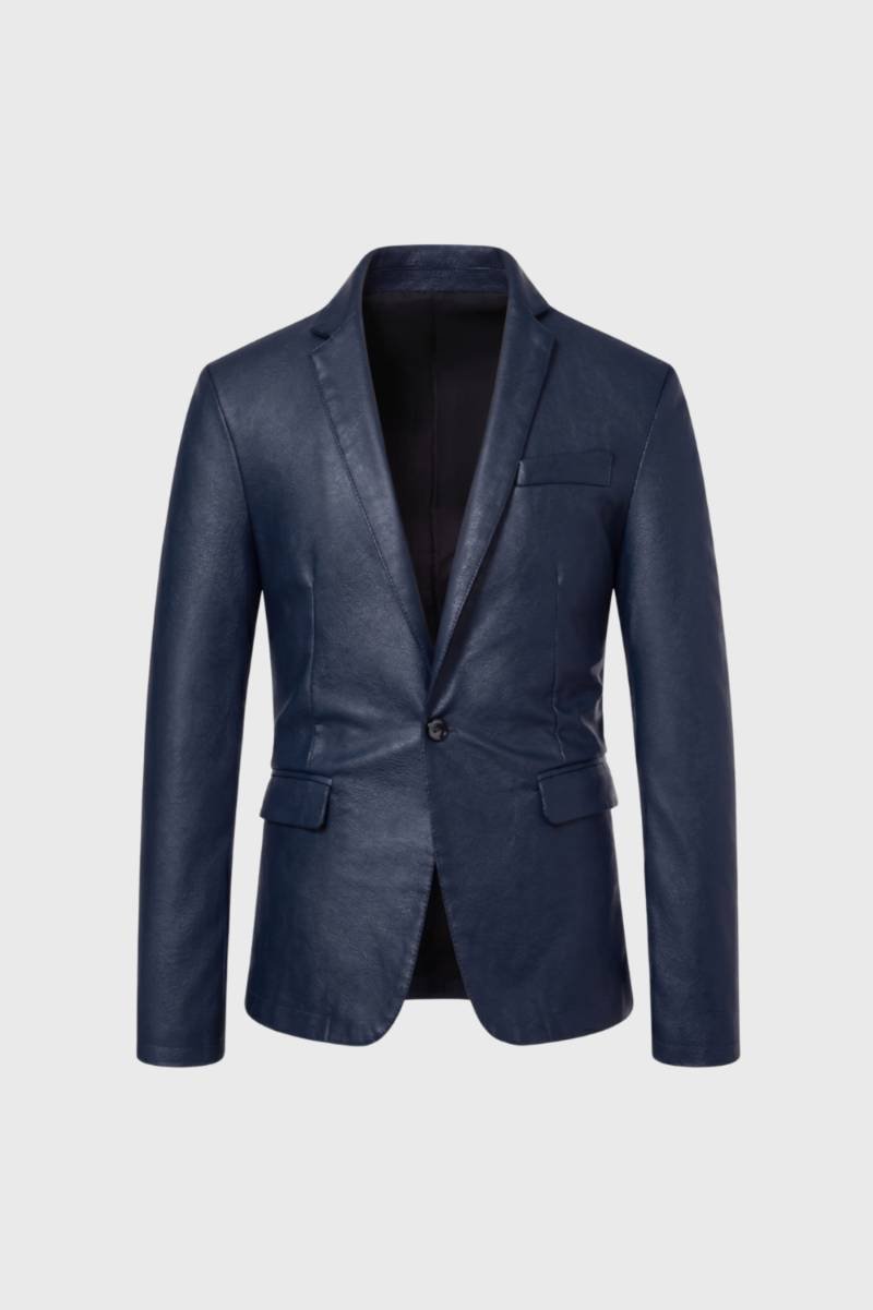 Blazer Men - Slim Fit Single Button | Smart Casual — Navy
