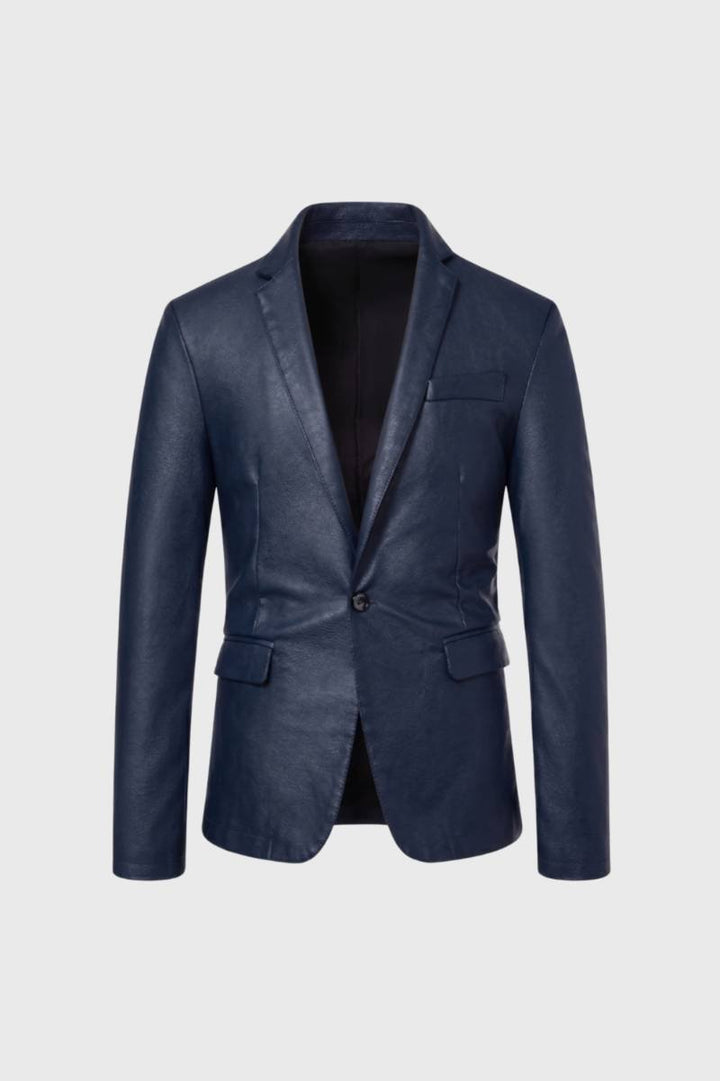 Blazer Men - Slim Fit Single Button | Smart Casual — Navy