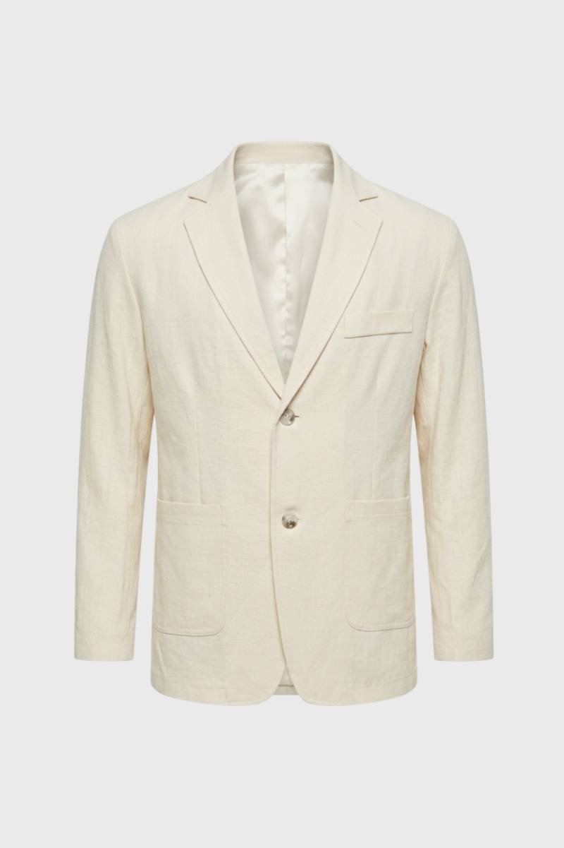 Blazer Men - Two Button Notched Lapel Light Weight | Classic — Beige