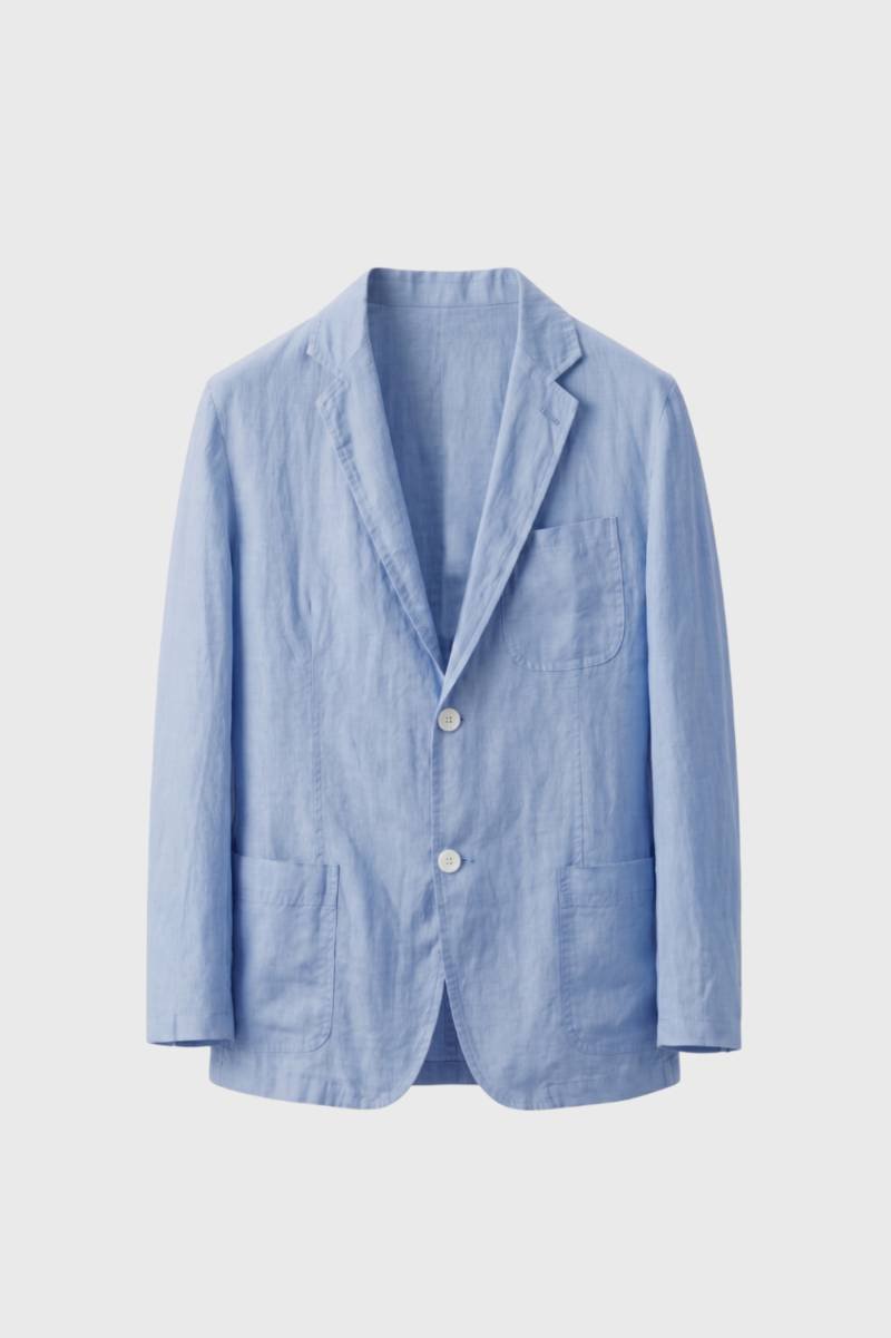 Casual Blazer Men - Relaxed Fit Two Button | Unstructured — Light Blue