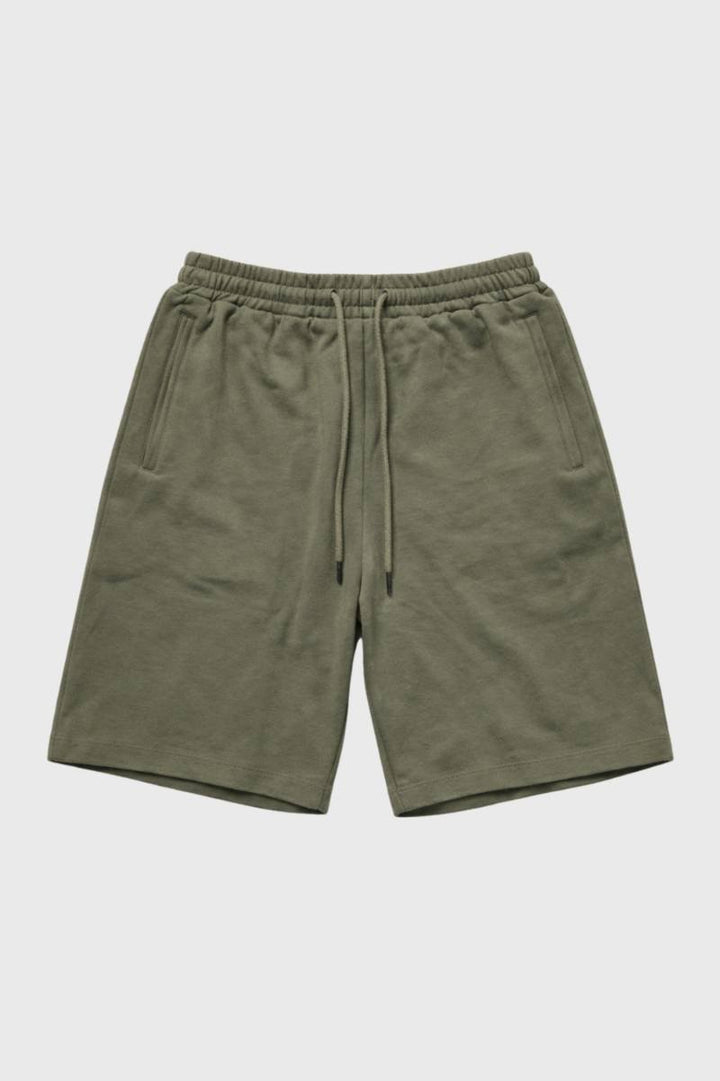Casual Shorts Men - Drawstring Elastic Waist | Comfortable — Olive