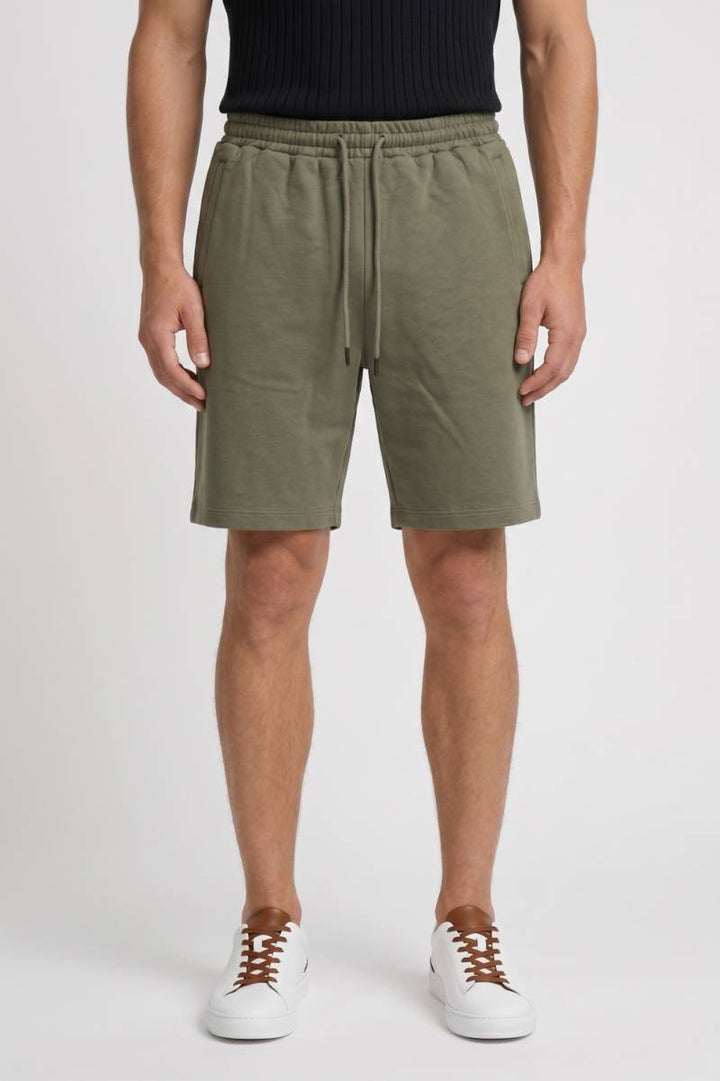 Casual Shorts Men - Drawstring Elastic Waist | Comfortable — Olive