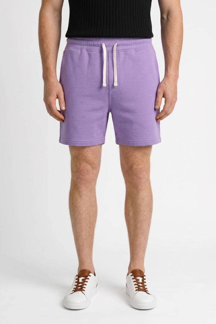 Casual Shorts Men - Drawstring Waistband Relaxed Fit | Comfortable — Purple