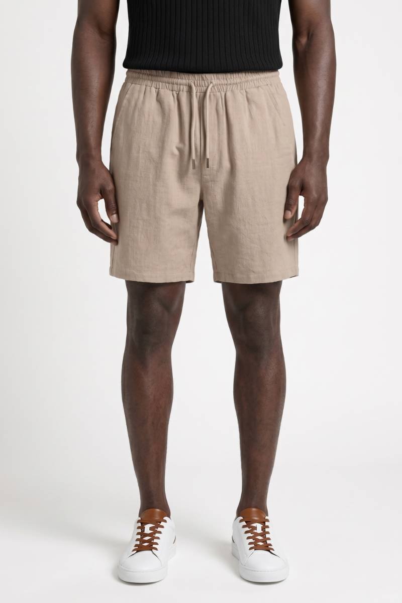 Casual Shorts Men - Relaxed Drawstring Pockets | Summer Comfort — Beige
