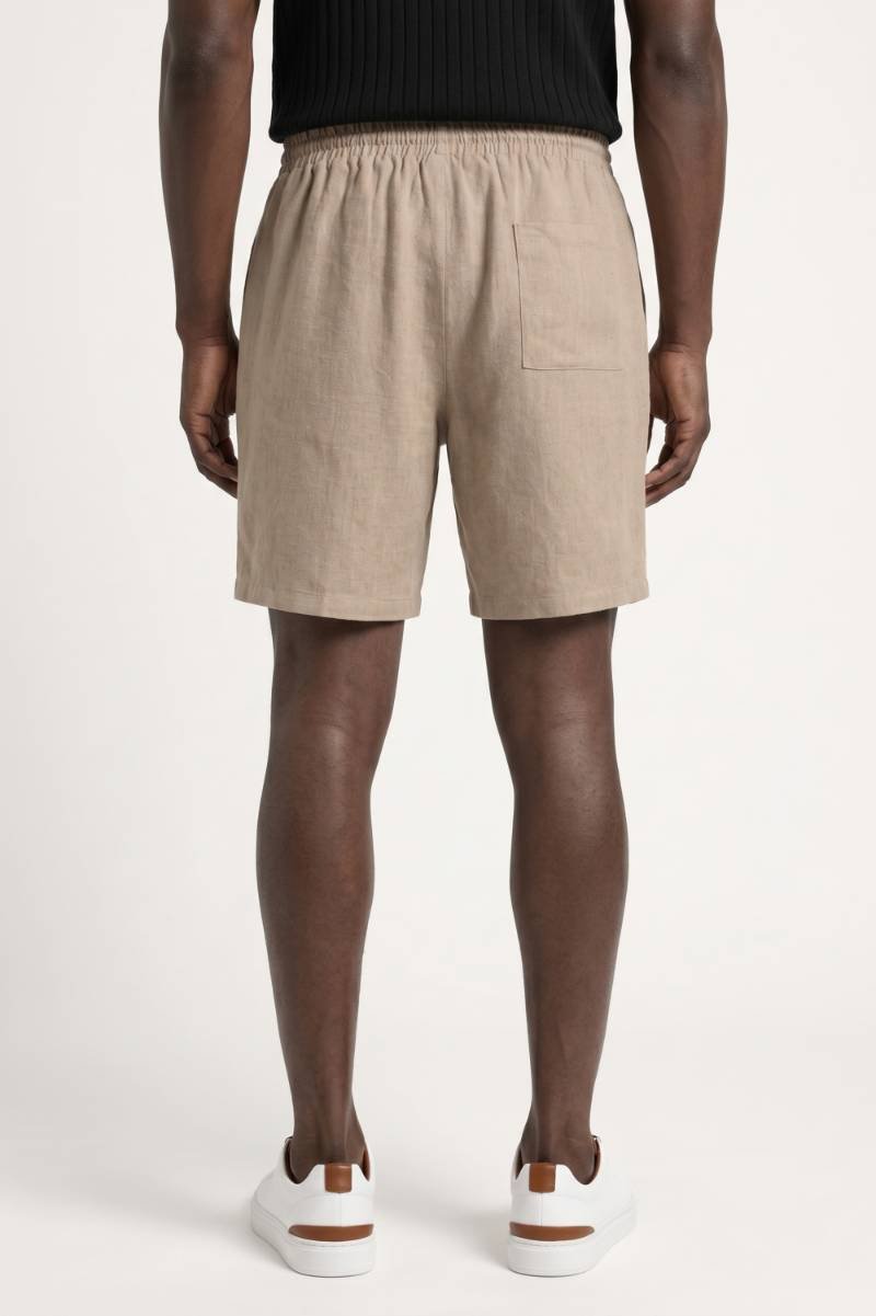 Casual Shorts Men - Relaxed Drawstring Pockets | Summer Comfort — Beige