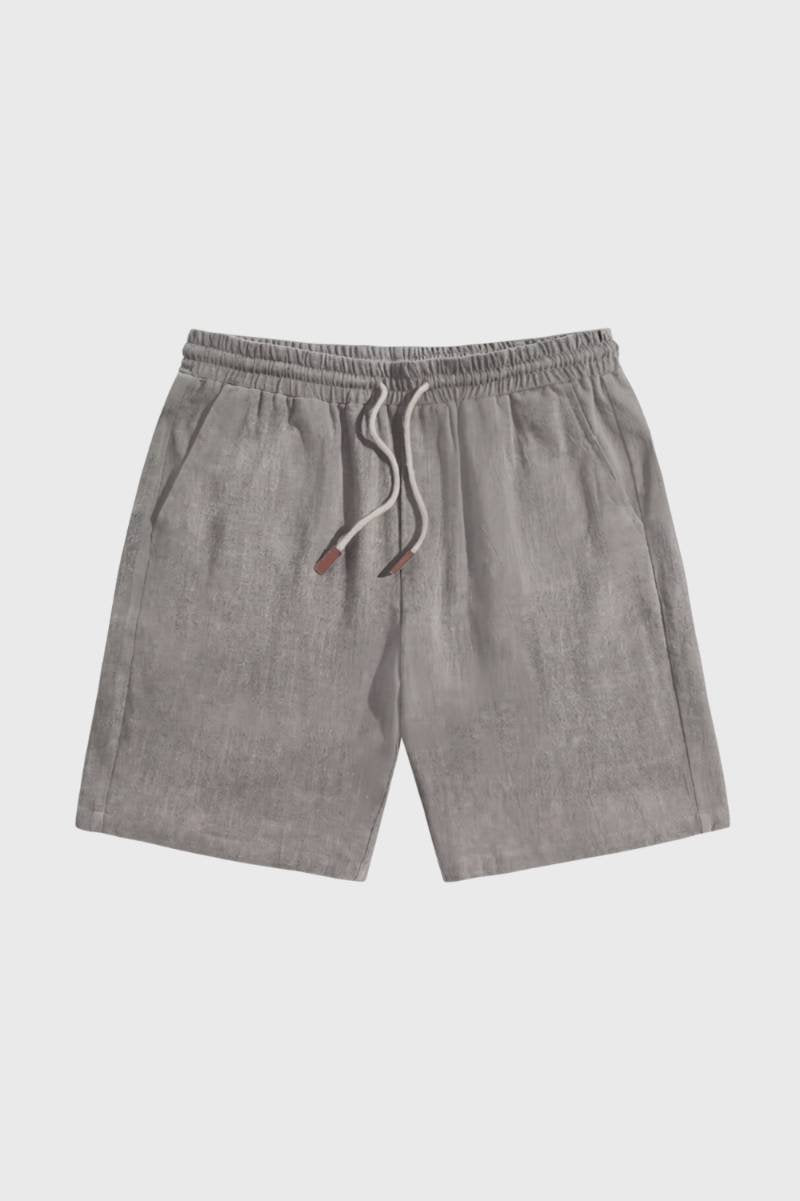 Casual Shorts Men - Relaxed Drawstring Pockets | Summer Comfort — Grey