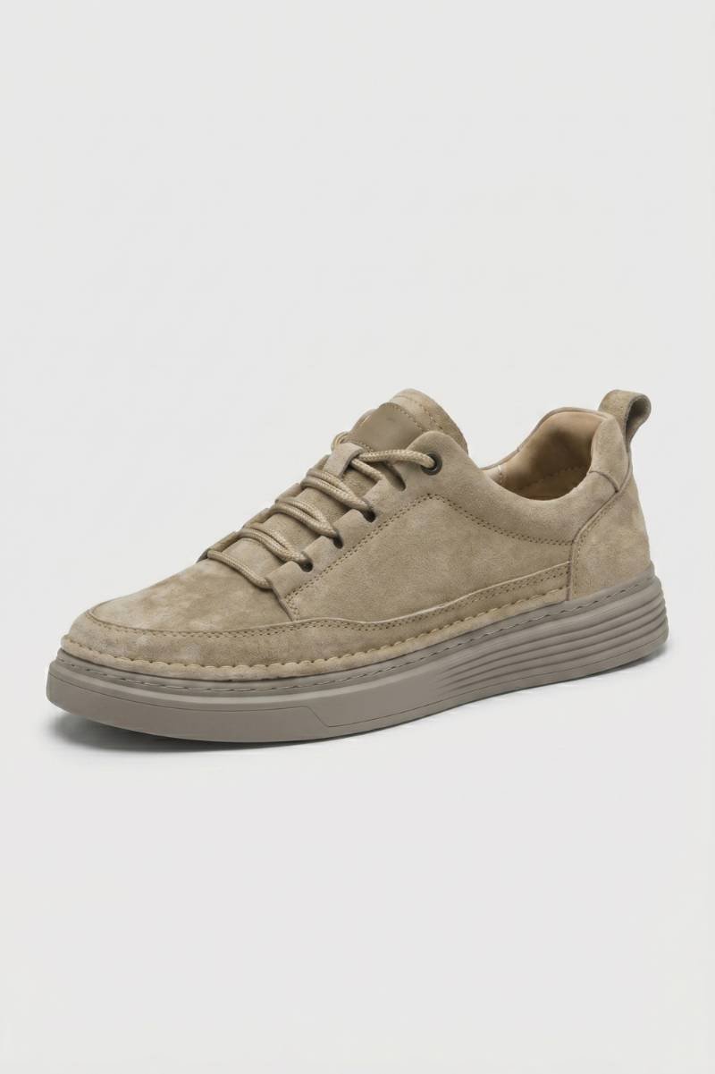 Casual Trainers Men - Up Low Top with Stitched Detail | Urban — Taupe