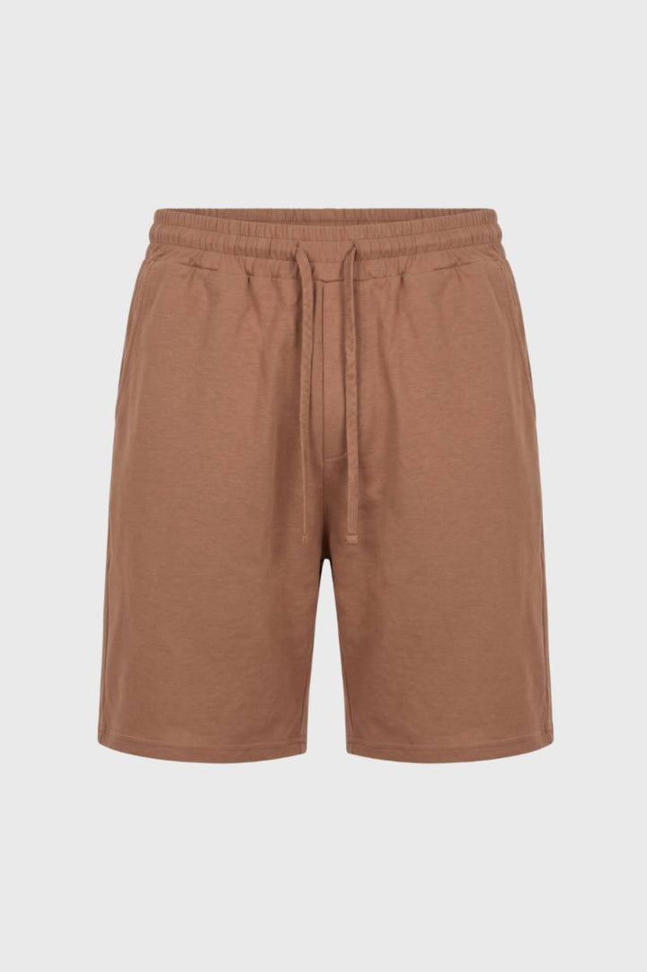 Drawstring Shorts Men - Relaxed Fit Casual | Comfortable Loungewear — Mocha
