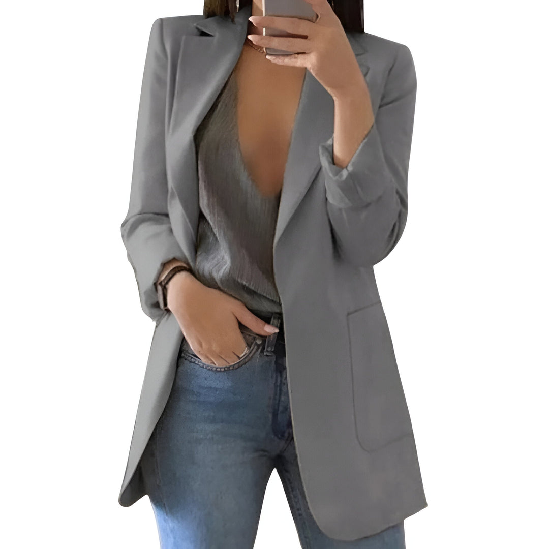 Blazer Women - Longline Open Front Slim Fit | Classic