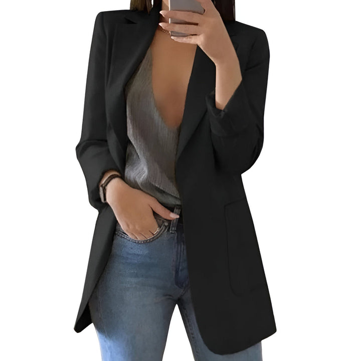 Blazer Women - Longline Open Front Slim Fit | Classic