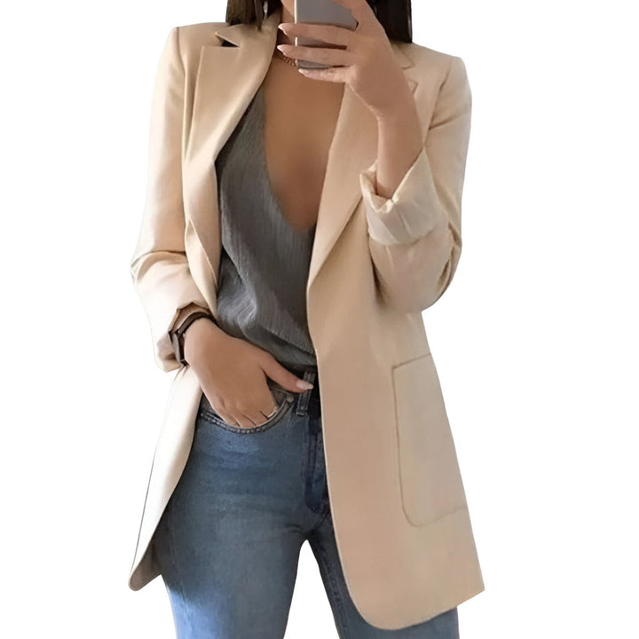 Blazer Women - Longline Open Front Slim Fit | Classic