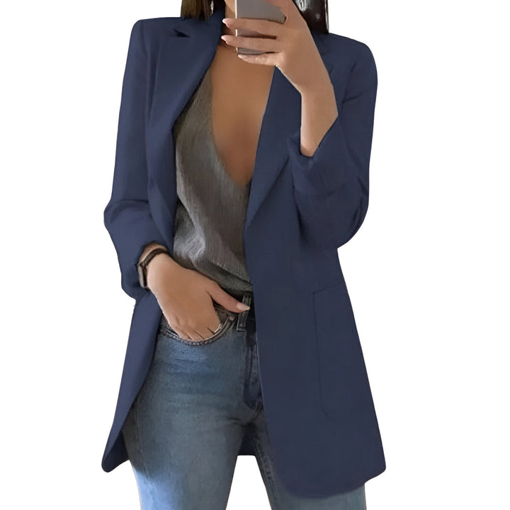 Blazer Women - Longline Open Front Slim Fit | Classic