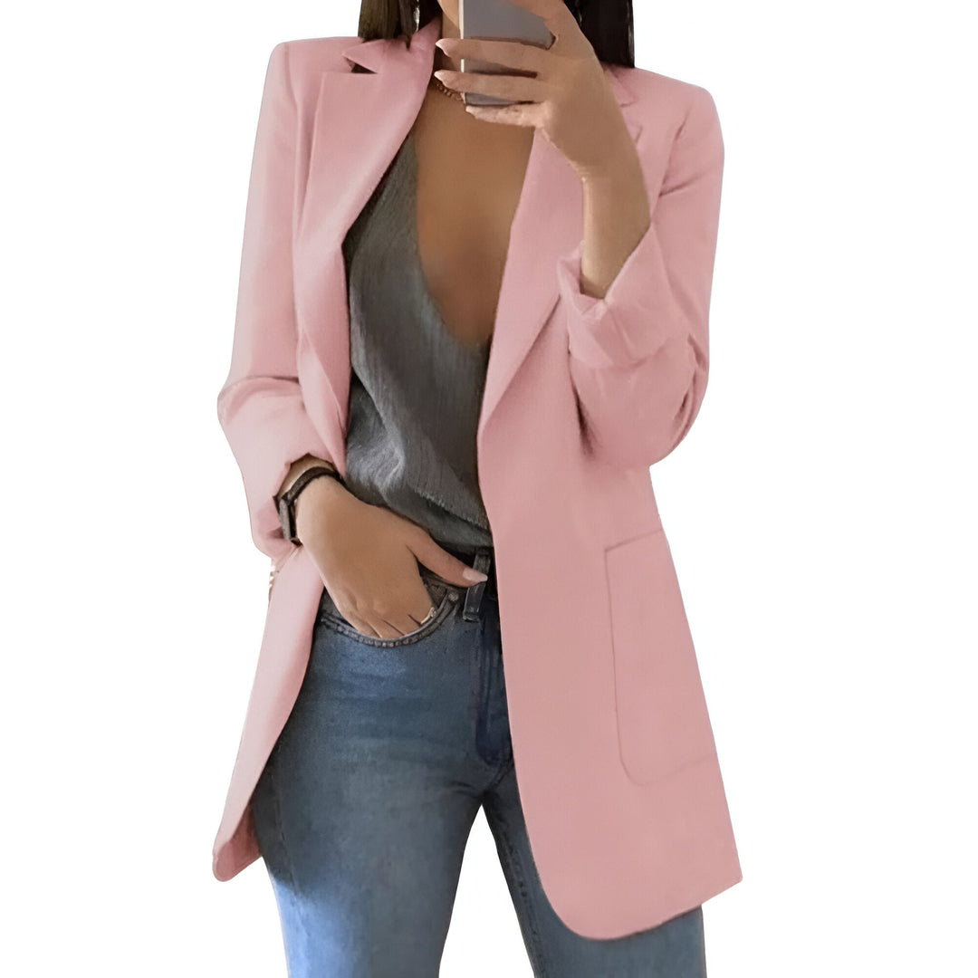 Blazer Women - Longline Open Front Slim Fit | Classic