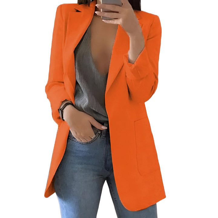 Blazer Women - Longline Open Front Slim Fit | Classic