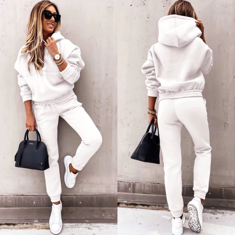Women's Tracksuit - Oversized Hoodie with Tapered Joggers | Casual
