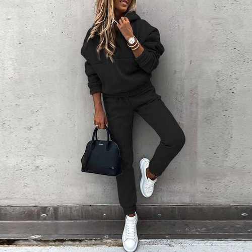 Women's Tracksuit - Oversized Hoodie with Tapered Joggers | Casual