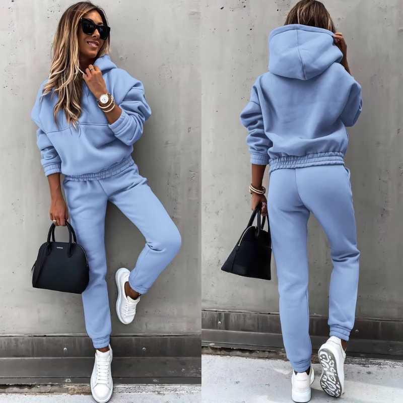 Women's Tracksuit - Oversized Hoodie with Tapered Joggers | Casual