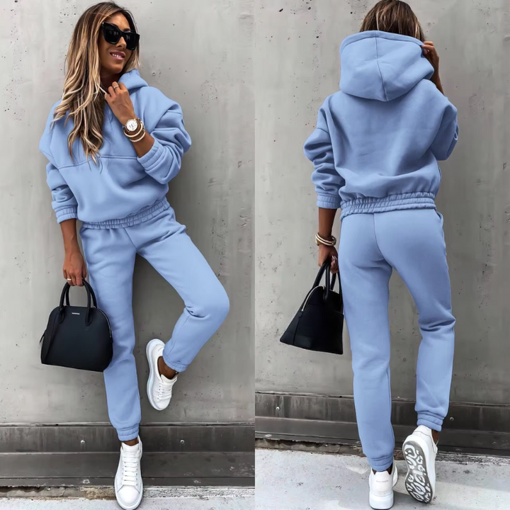 Women's Tracksuit - Oversized Hoodie with Tapered Joggers | Casual