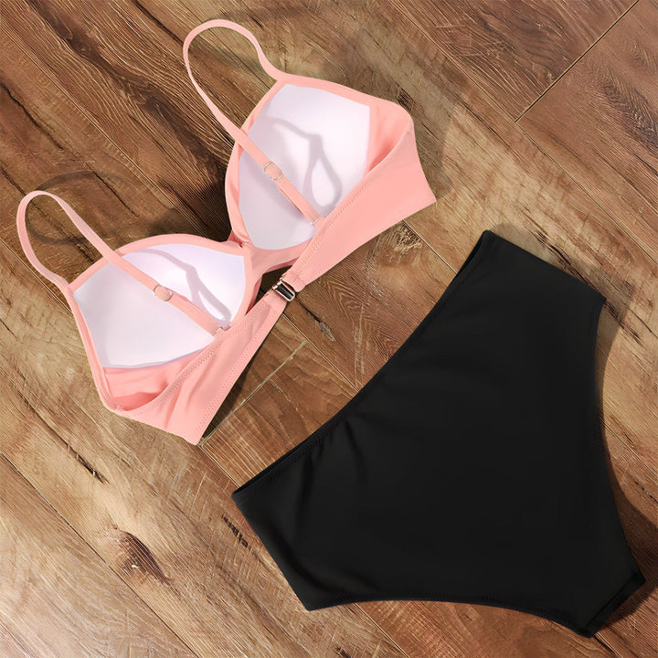 Bikini Women - High Waist Twist Front with Ruched Detail | Summer