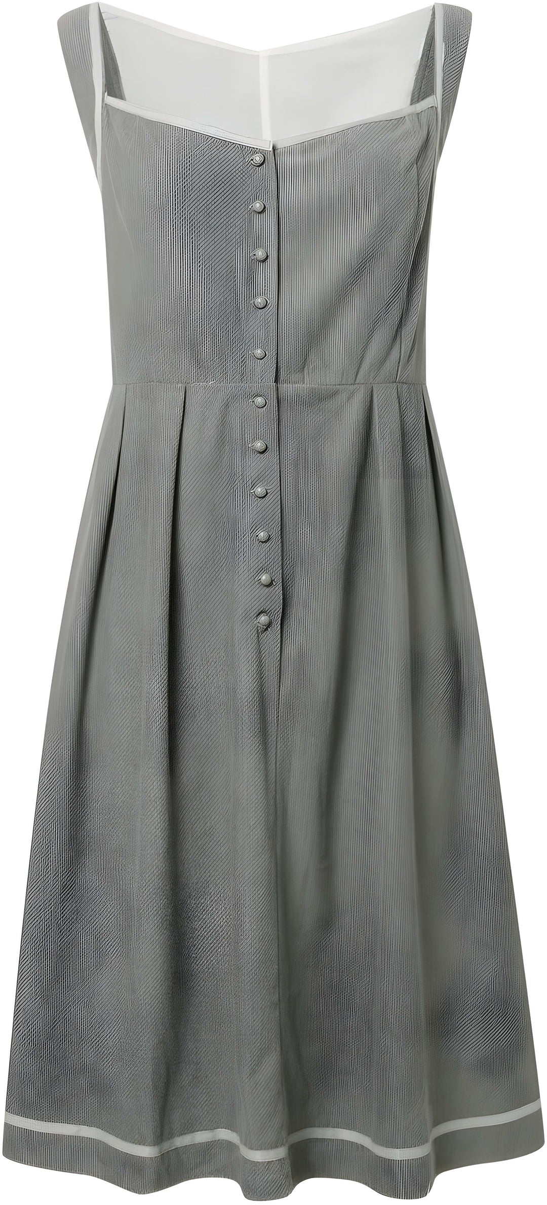 Midi Dress Women - V-Neck Button Front Tie Waist A-Line | Elegant