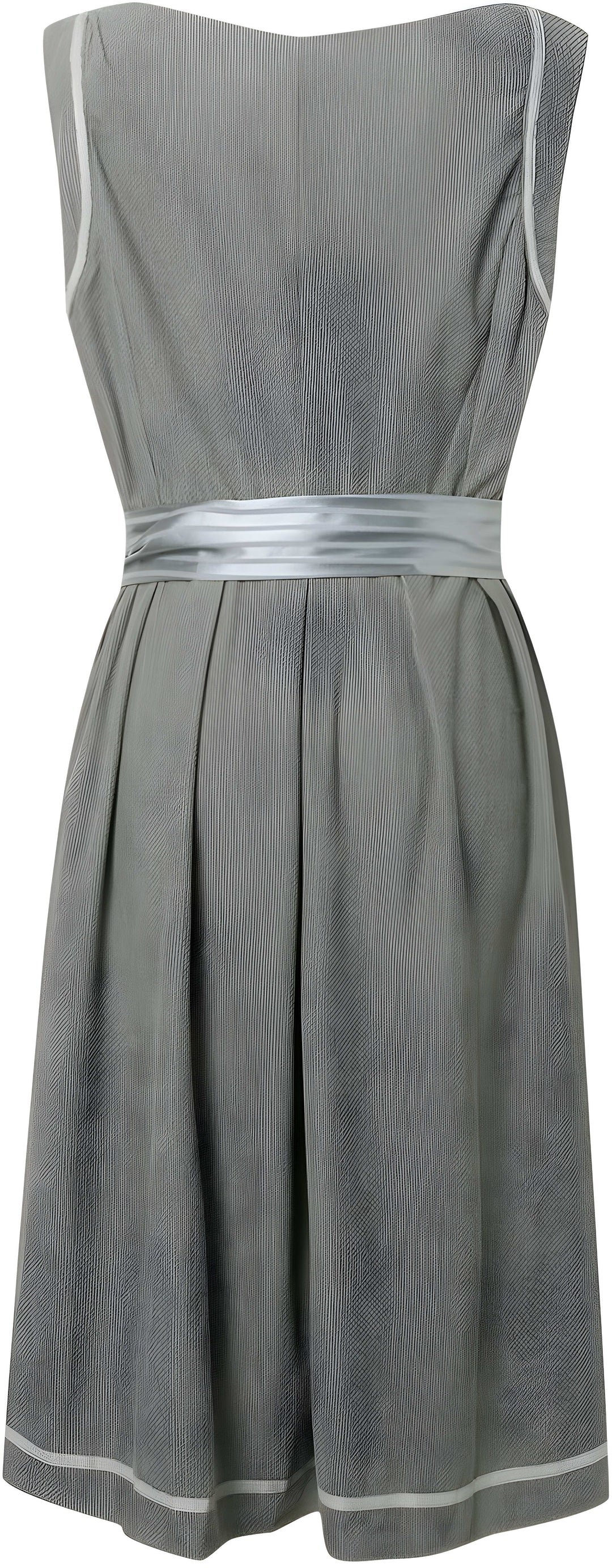 Midi Dress Women - V-Neck Button Front Tie Waist A-Line | Elegant