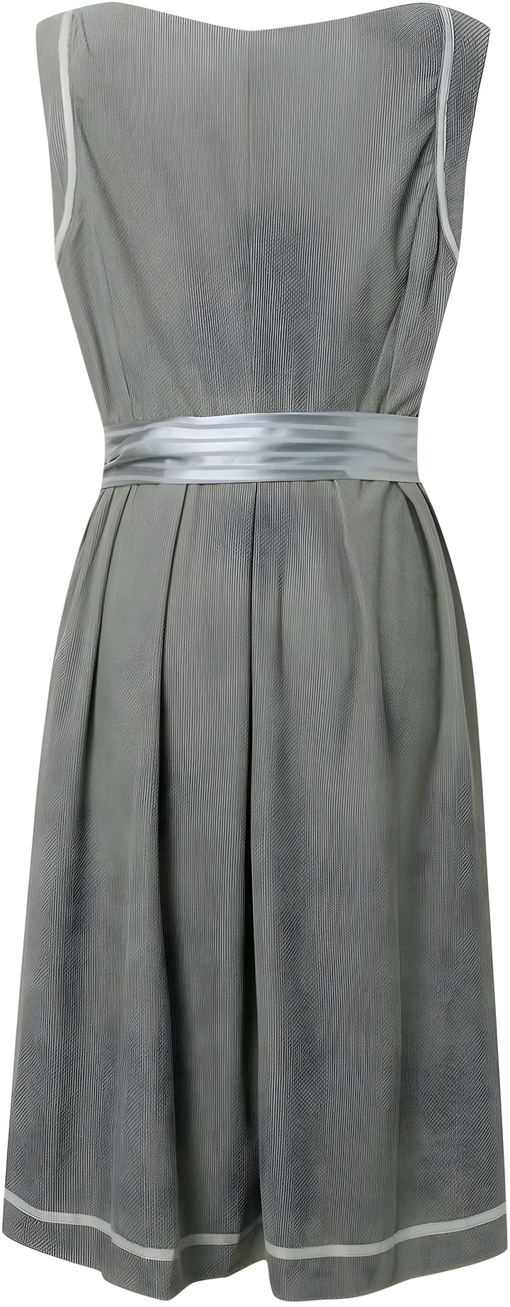 Midi Dress Women - V-Neck Button Front Tie Waist A-Line | Elegant
