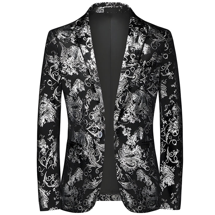 Men's Blazer - Slim Fit Floral Print One-Button | Occasion