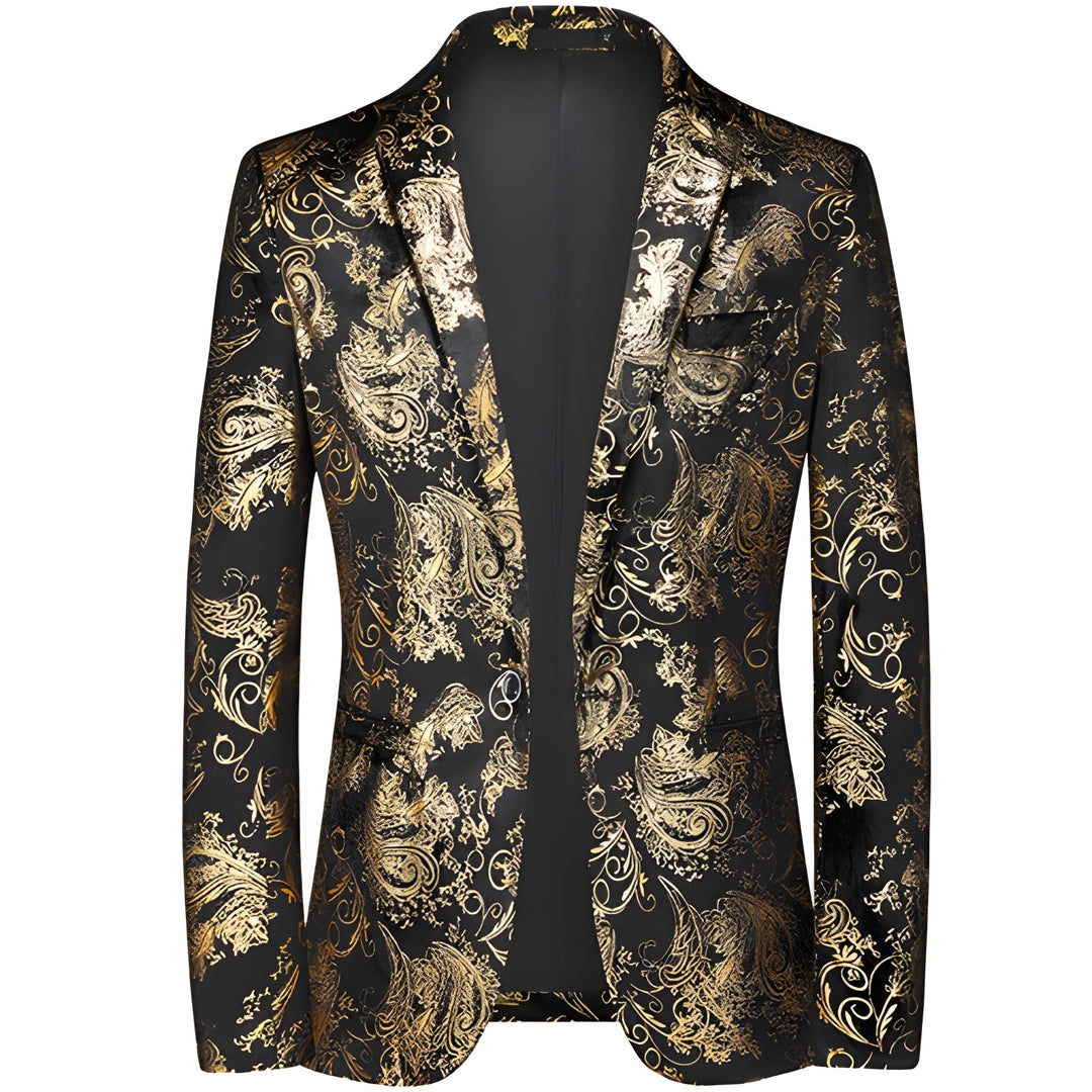 Men's Blazer - Slim Fit Floral Print One-Button | Occasion