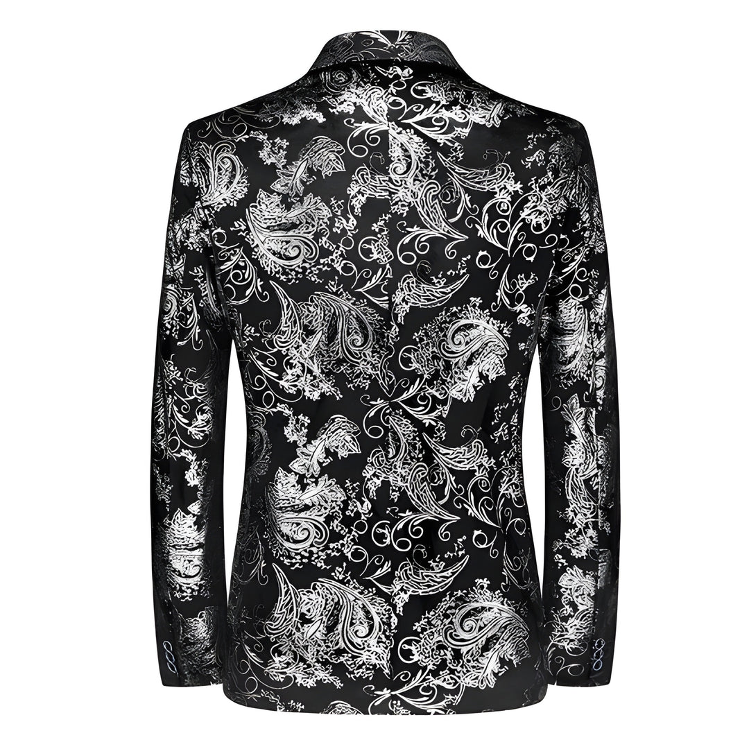 Men's Blazer - Slim Fit Floral Print One-Button | Occasion
