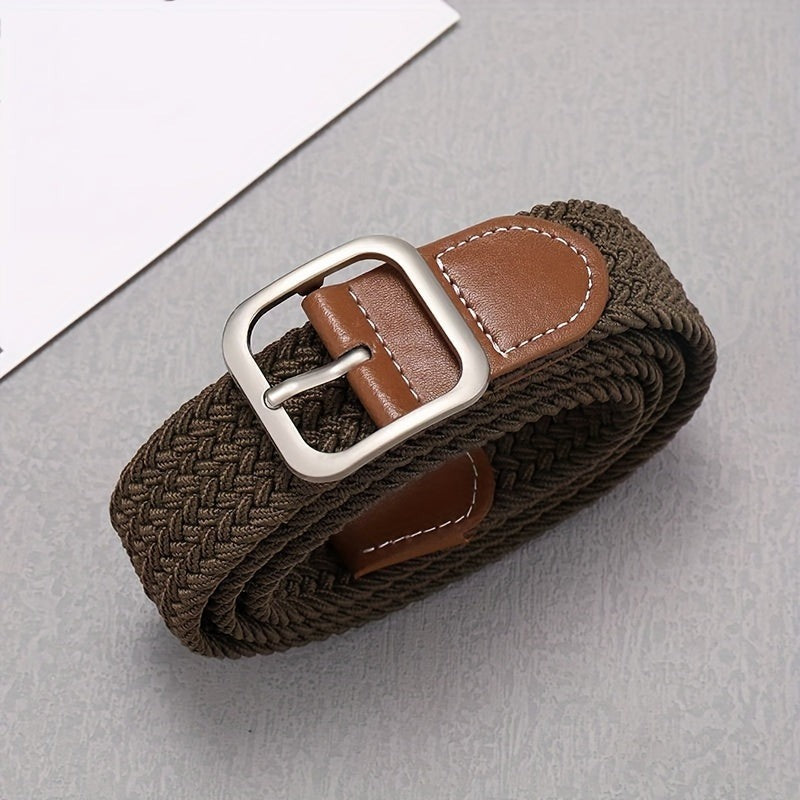 Belt Men - Braided Stretch with Pin Buckle | Casual Everyday