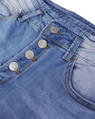 Flared Jeans Women - High Waist Button Fly | Casual