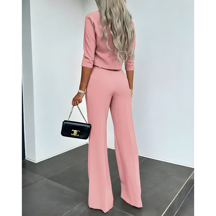 Co-ord Set Women - Crop Top and Wide Leg Trousers | Chic