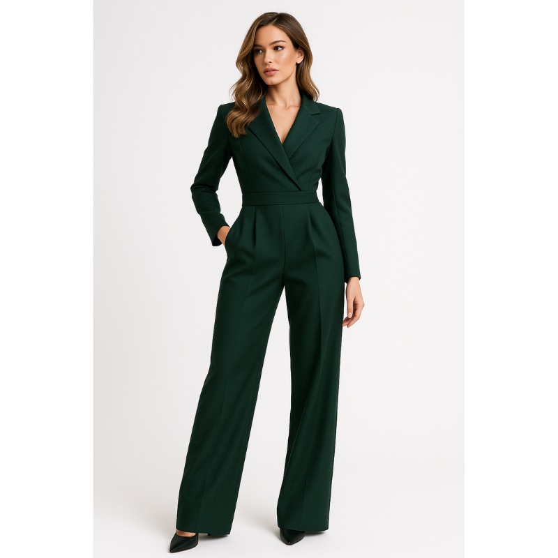 Jumpsuit Women - Tailored Blazer Style Wide Leg | Elegant