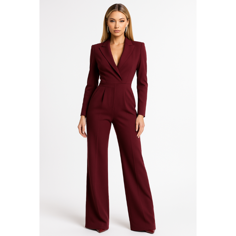 Jumpsuit Women - Tailored Blazer Style Wide Leg | Elegant