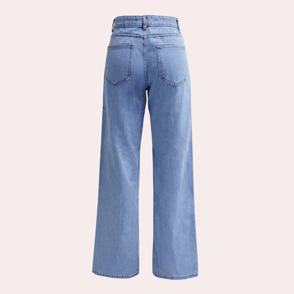 Jeans Women - High Waist Wide Leg Straight Cut | Casual