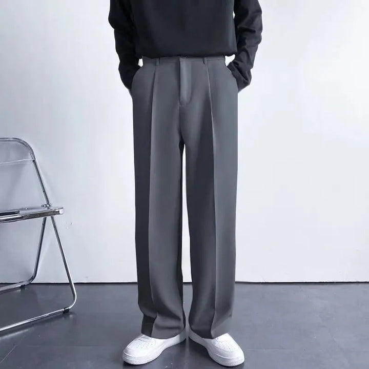 Men's Trousers - Wide Leg Tailored Fit | Smart Casual