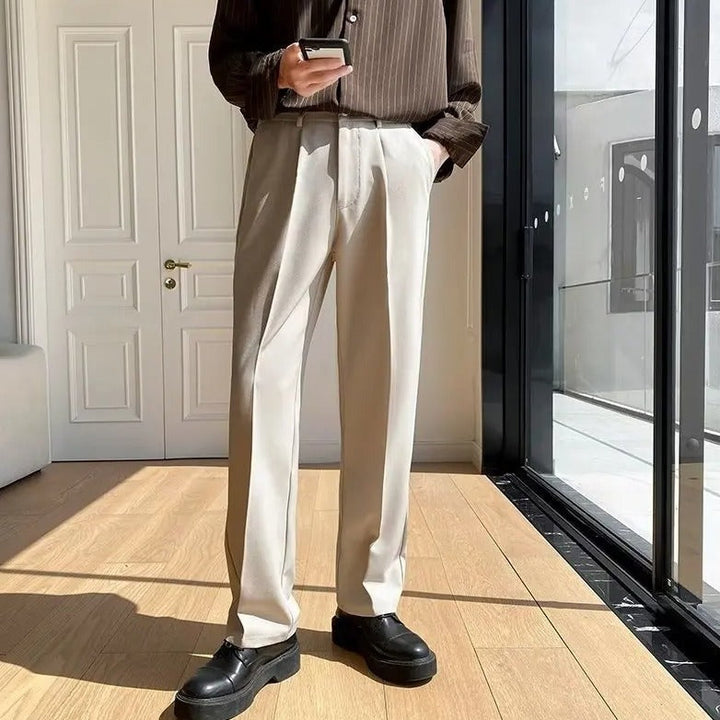 Men's Trousers - Wide Leg Tailored Fit | Smart Casual