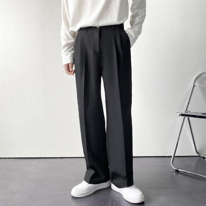 Men's Trousers - Wide Leg Tailored Fit | Smart Casual