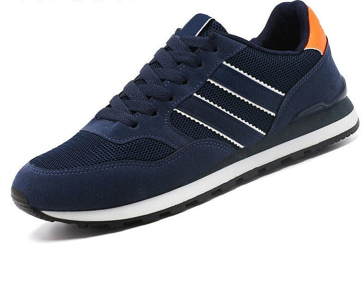 Men's Trainers - Retro Running Style with Stripe Detail | Casual