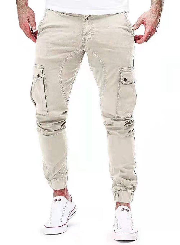 Men's Trousers - Slim Cargo Jogger with Flap Pockets | Casual