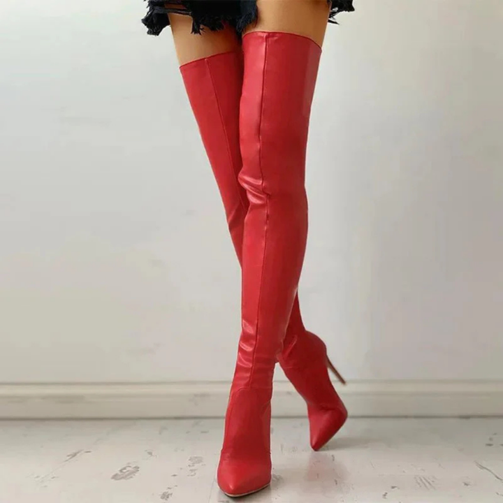 Knee High Boots Women - Stiletto Heel Over the Knee | Elegant