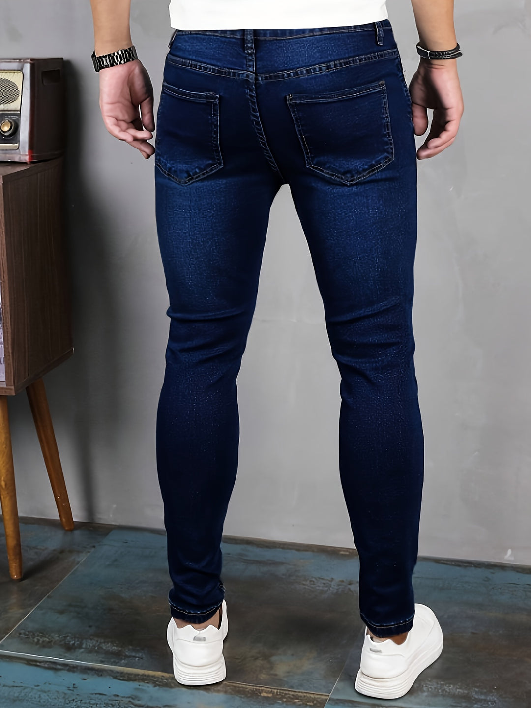 Men's Jeans - Skinny Fit Faded Wash | Casual Everyday Essential