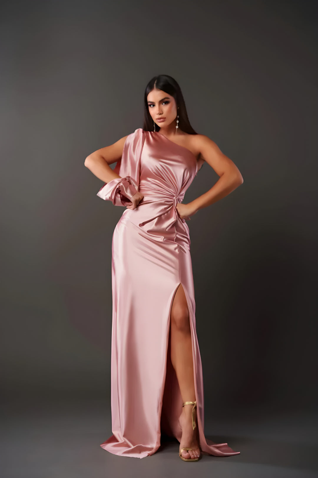 Maxi Dress Women - One Shoulder Twist Detail | Gala