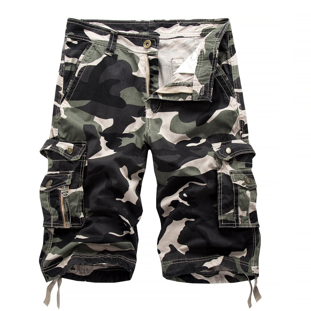 Men's Shorts - Camo Cargo with Multi Flap Pockets | Casual